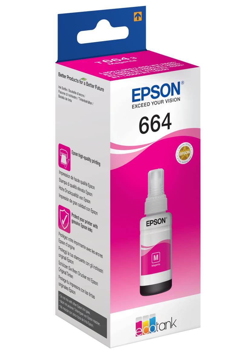 EU Product - Tintenflasche - C13T664340 - 664 - magenta - 70ml thumbnail