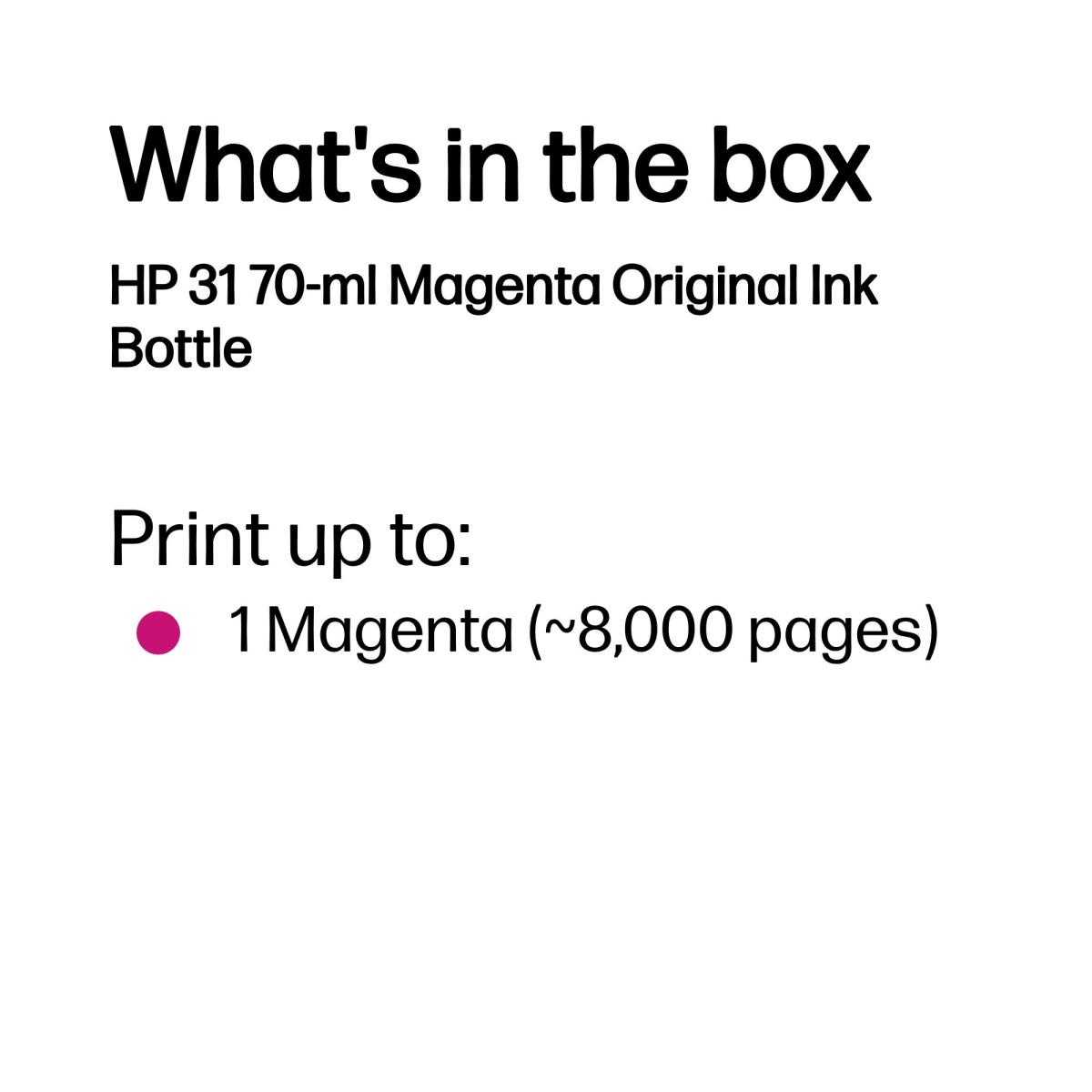 31 MAGENTA INK BOTTLE 70ML455 555 570 655 thumbnail