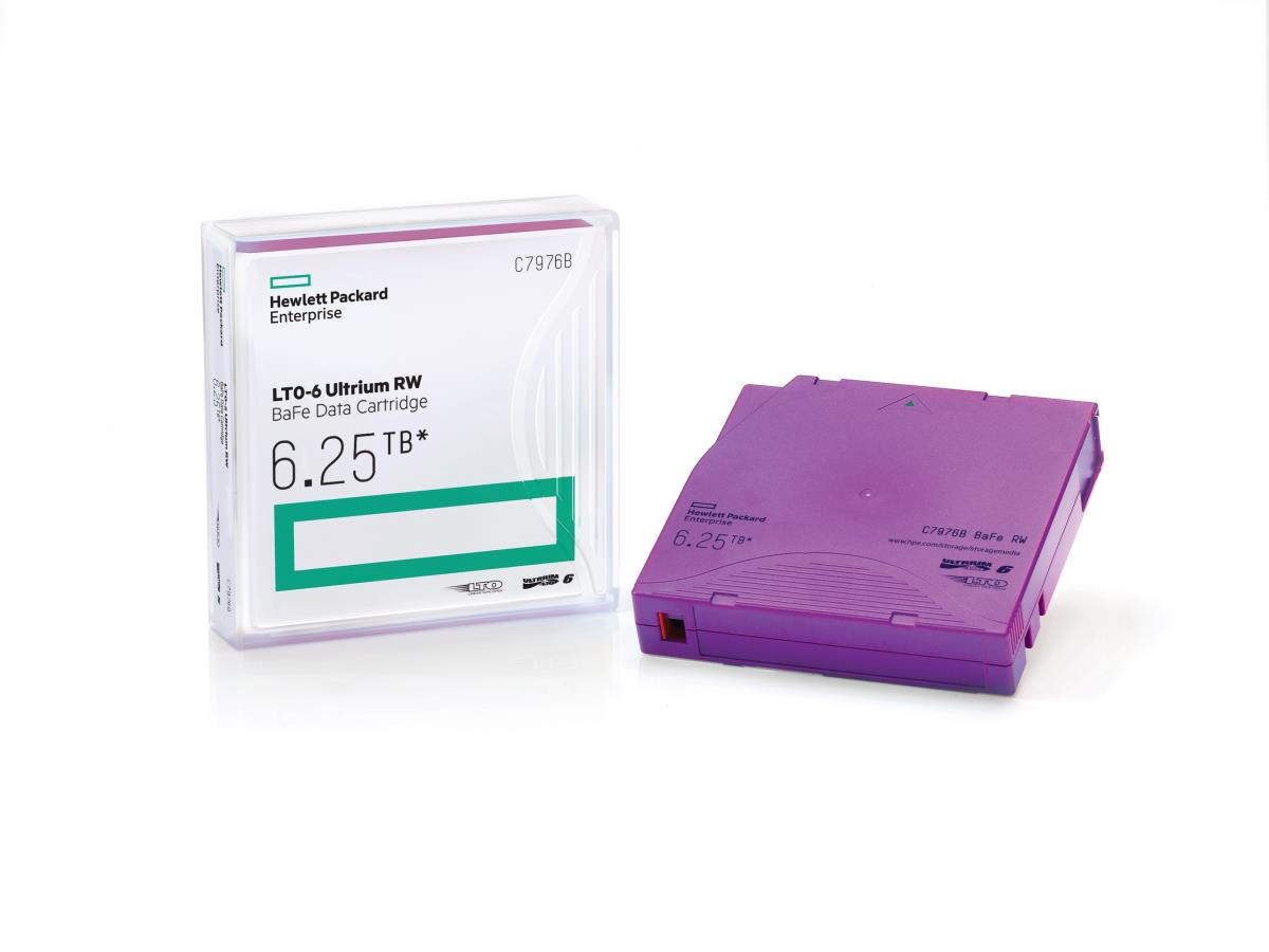LTO-6 Ultrium RW Blank data tape 6.25 TB 1.27 cm thumbnail