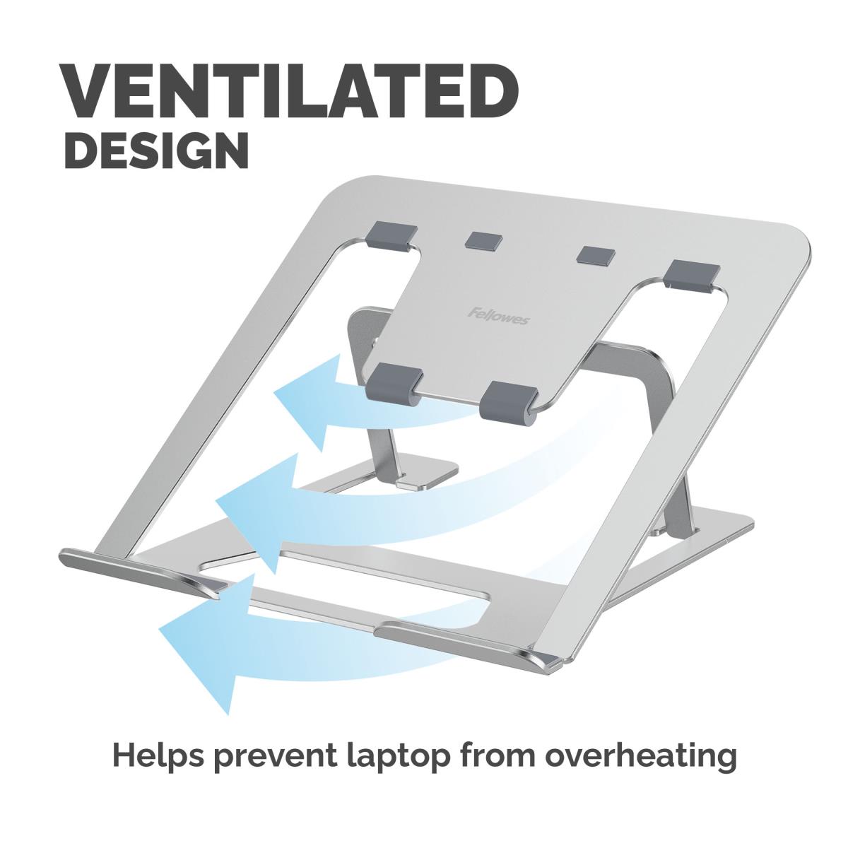 Alumia Portable Laptop Stand Silver 100138867 thumbnail