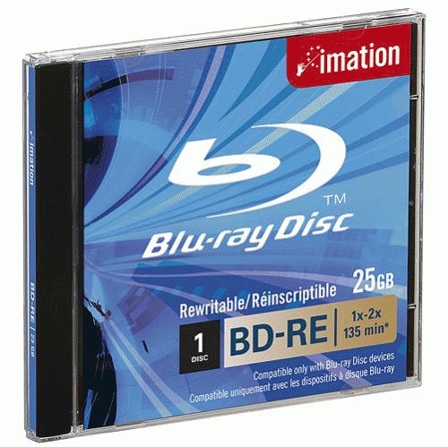 BLURAY RECORDABLE 25gbBD-RE SL 1PK JEWEL thumbnail