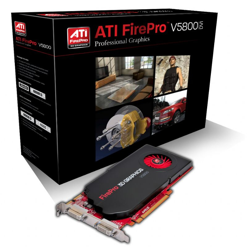 EU Product - ATI FirePro V5800 DVI PCI Express - Graphics card - PCI thumbnail