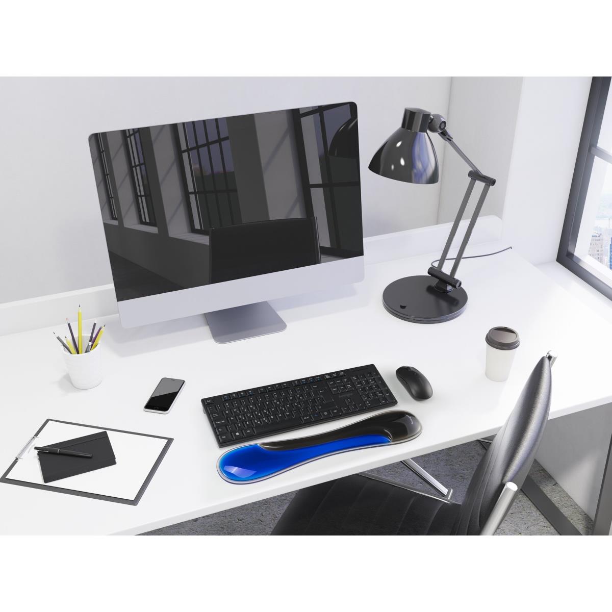 Slim Duo Gel KB Wrist Rest Blue thumbnail