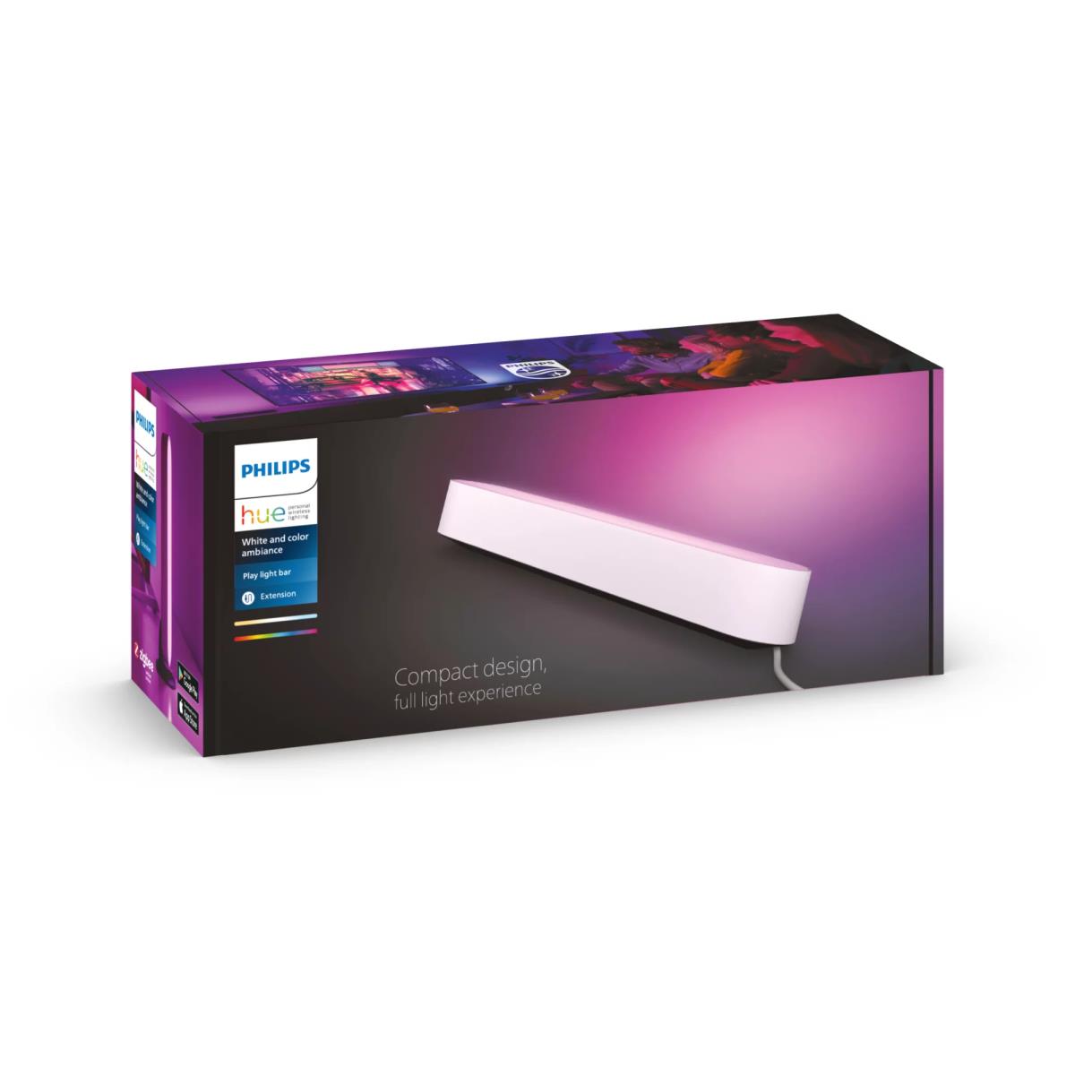 EU Product - White & Color Ambiance Play Lightbar Erweiterung wei thumbnail