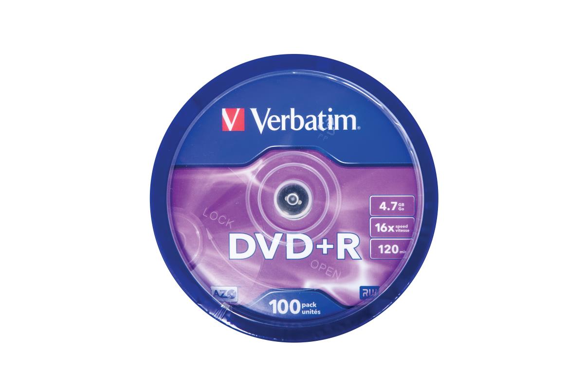 DVD+R AZO 4.7GB 16X MATT SILVER SURFACE 100 PK SPIN thumbnail