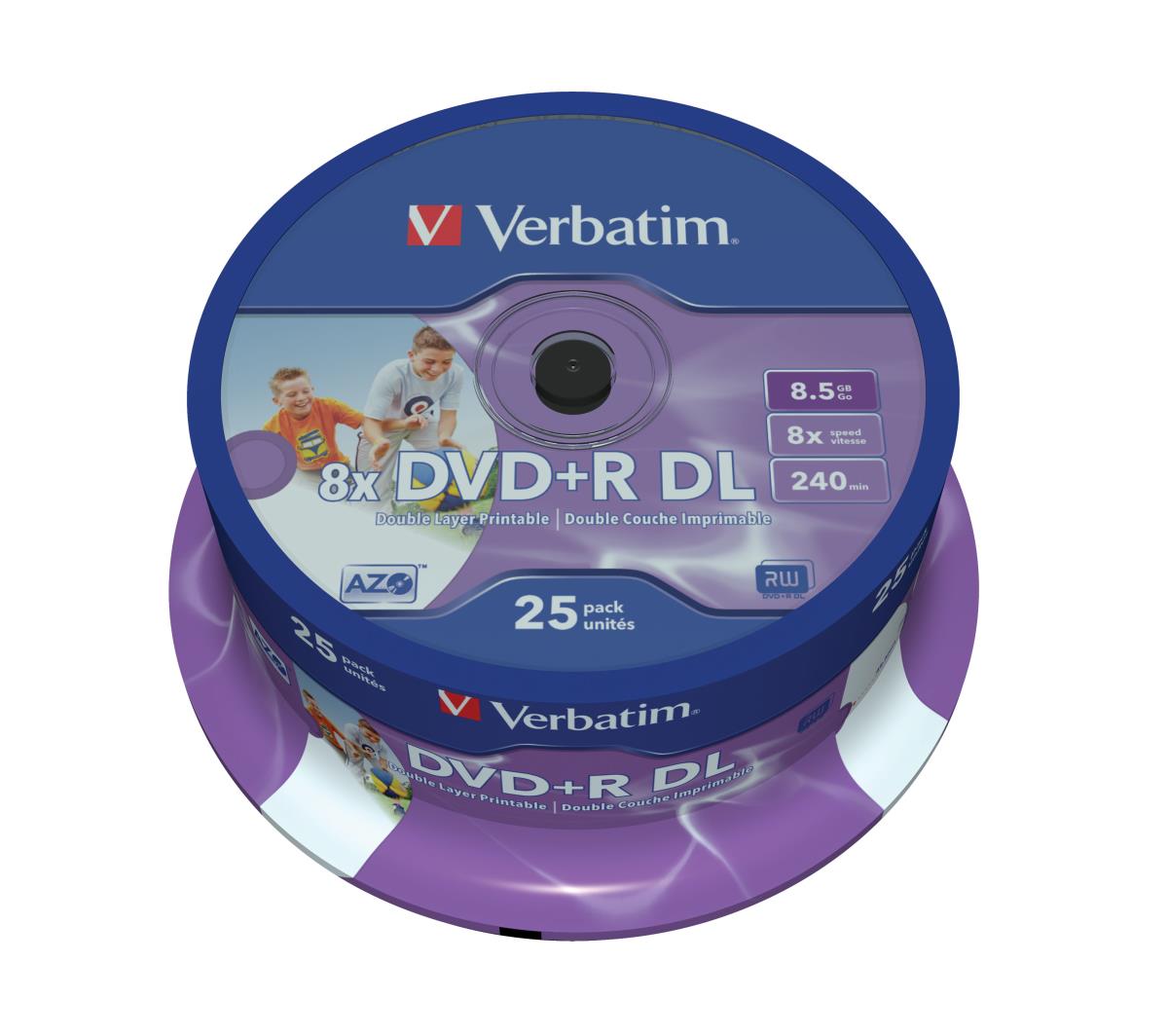DVD+R Double Layer 8.5GB 8X Printable 25 Pack thumbnail