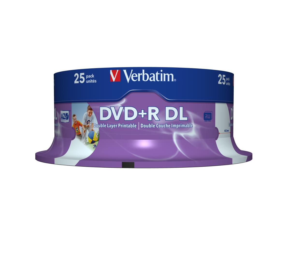 DVD+R Double Layer 8.5GB 8X Printable 25 Pack thumbnail