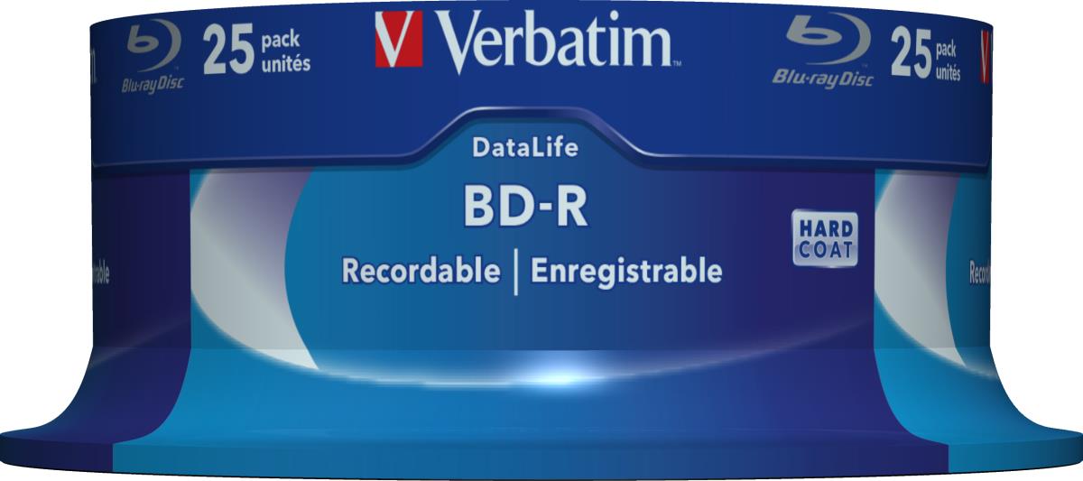 BD-R DATALIFE 25GB 6X WHITE BLUE SURFACE 25 PK SPIN thumbnail