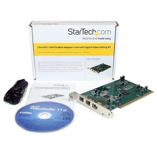 Firewire Card Ieee-1394b 800mbps 3-port PCI thumbnail