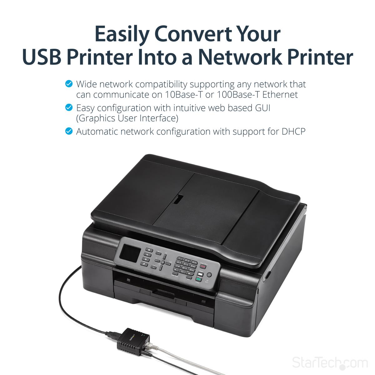 USB NETWORK LPR PRINT SERVER thumbnail