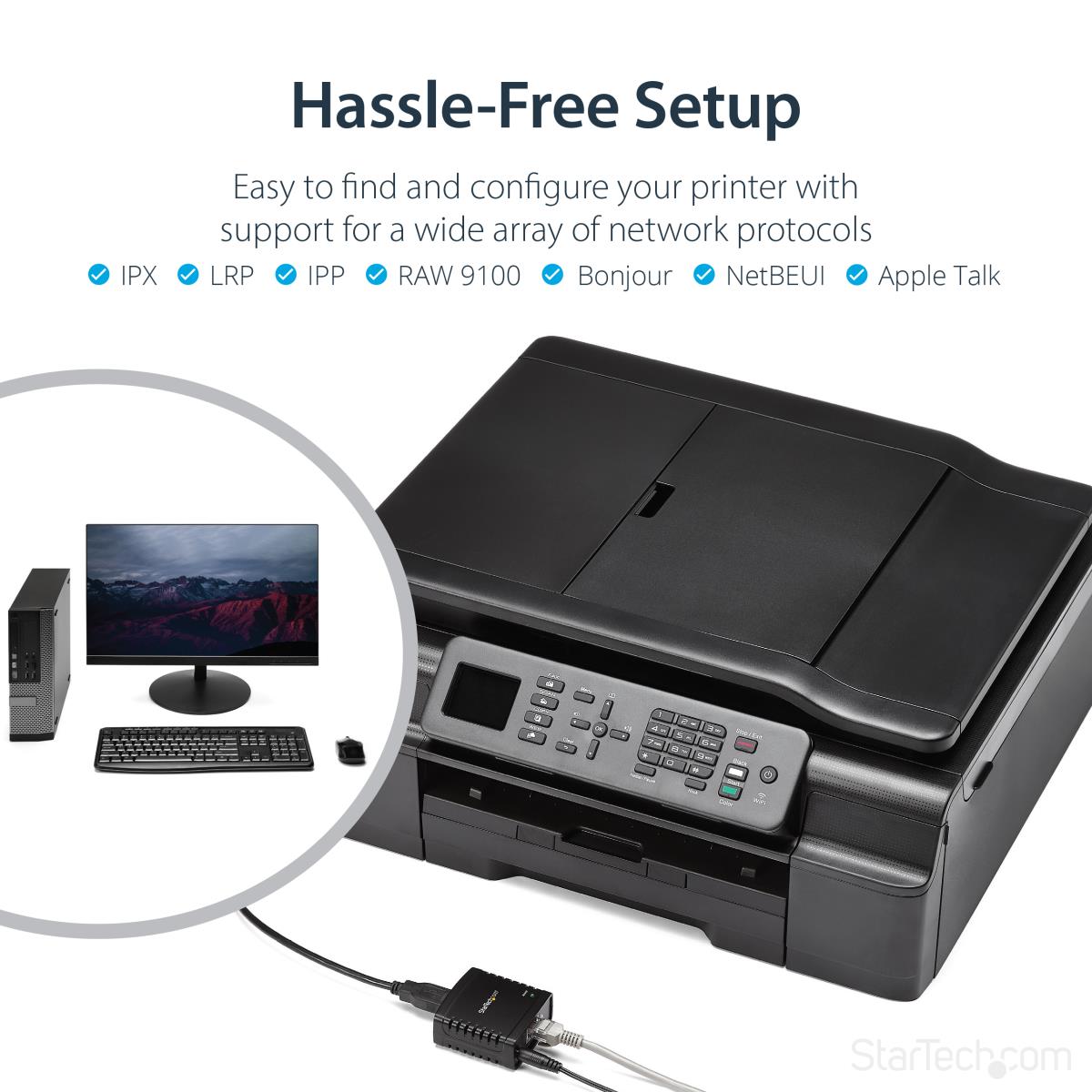 USB NETWORK LPR PRINT SERVER thumbnail