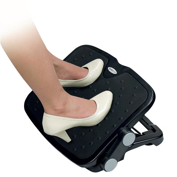 Adjustable Under Desk Foot Rest Large 18x14in Ergonomic Footrest thumbnail