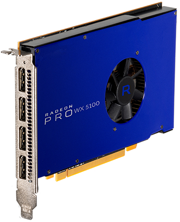 EU Product - Radeon Pro Wx 5100 8GB Pci-e 3.0 16x 4x Dp Retail thumbnail