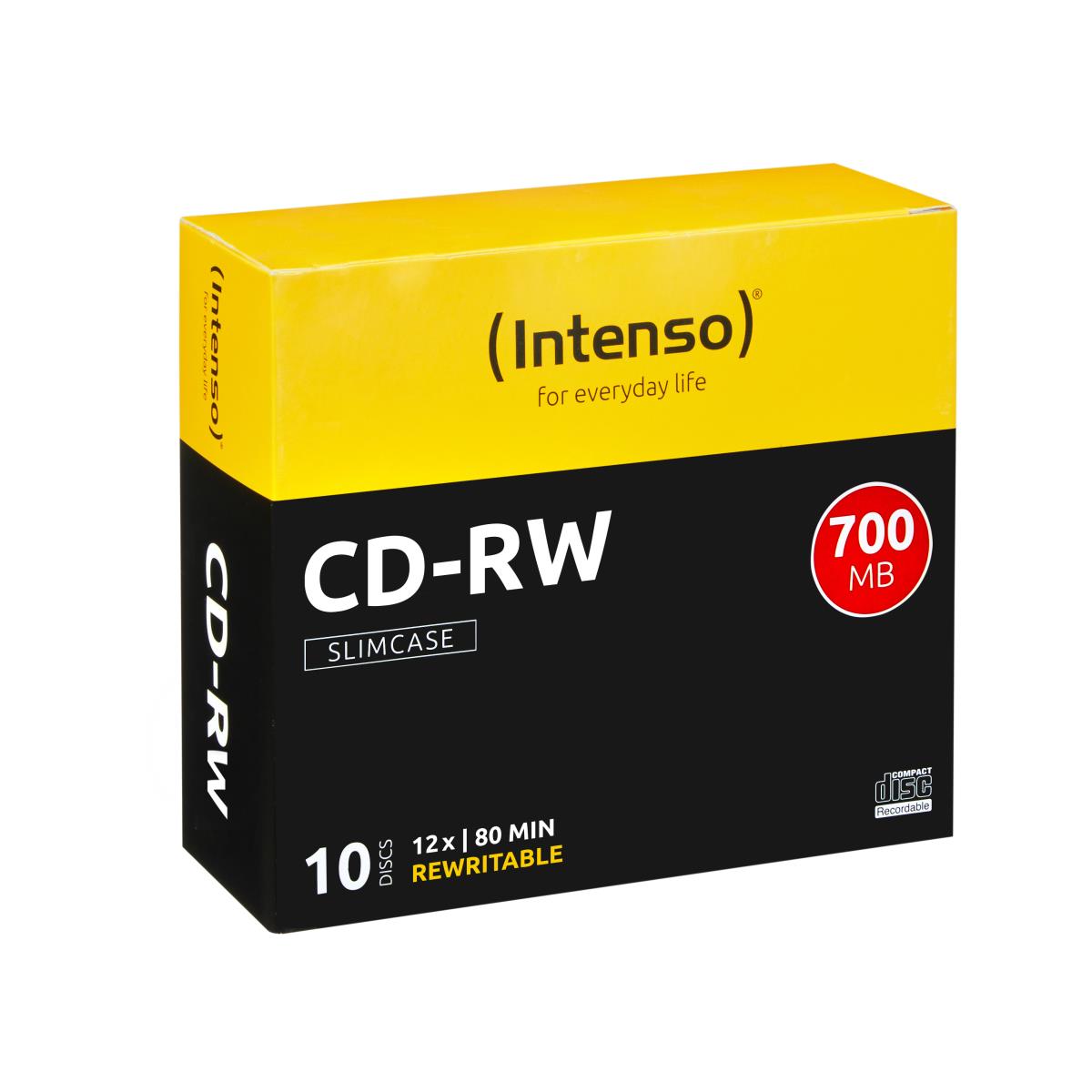 Intenso CD-RW 700MB / 80min, 12x 10 pc(s) thumbnail