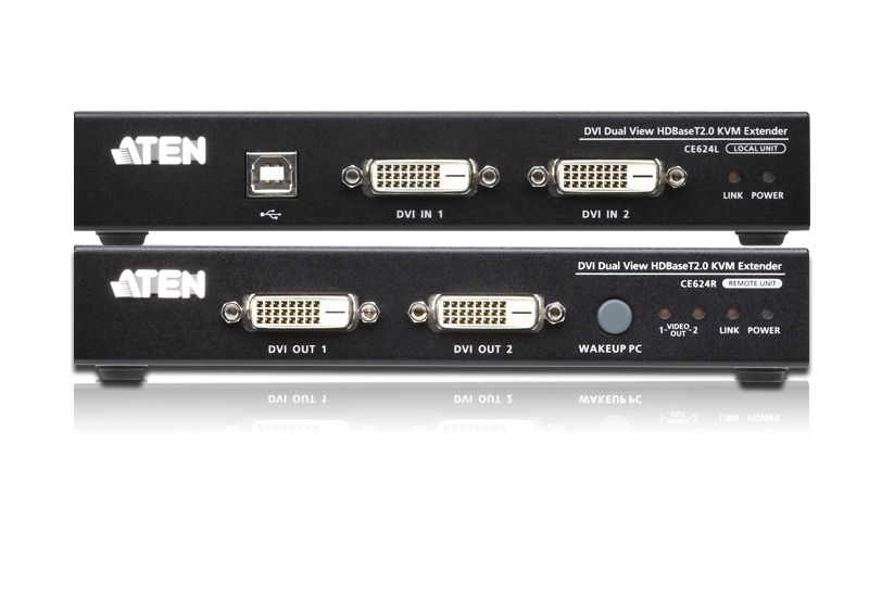 EU Product - USB Dual View Hdbaset 2.0 KVM Extender - 100m thumbnail
