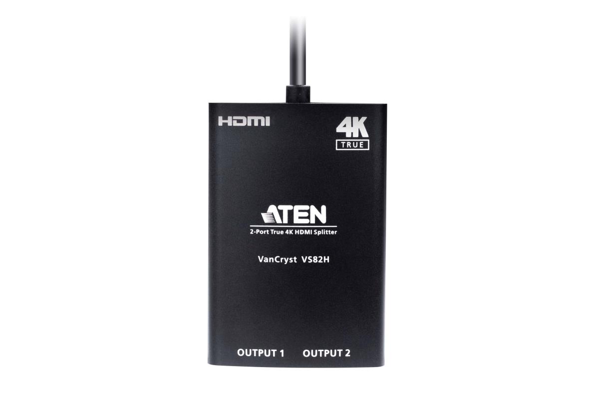 2-port True 4k Hdmi Compact Splitter With Fixed Hdmi Input thumbnail