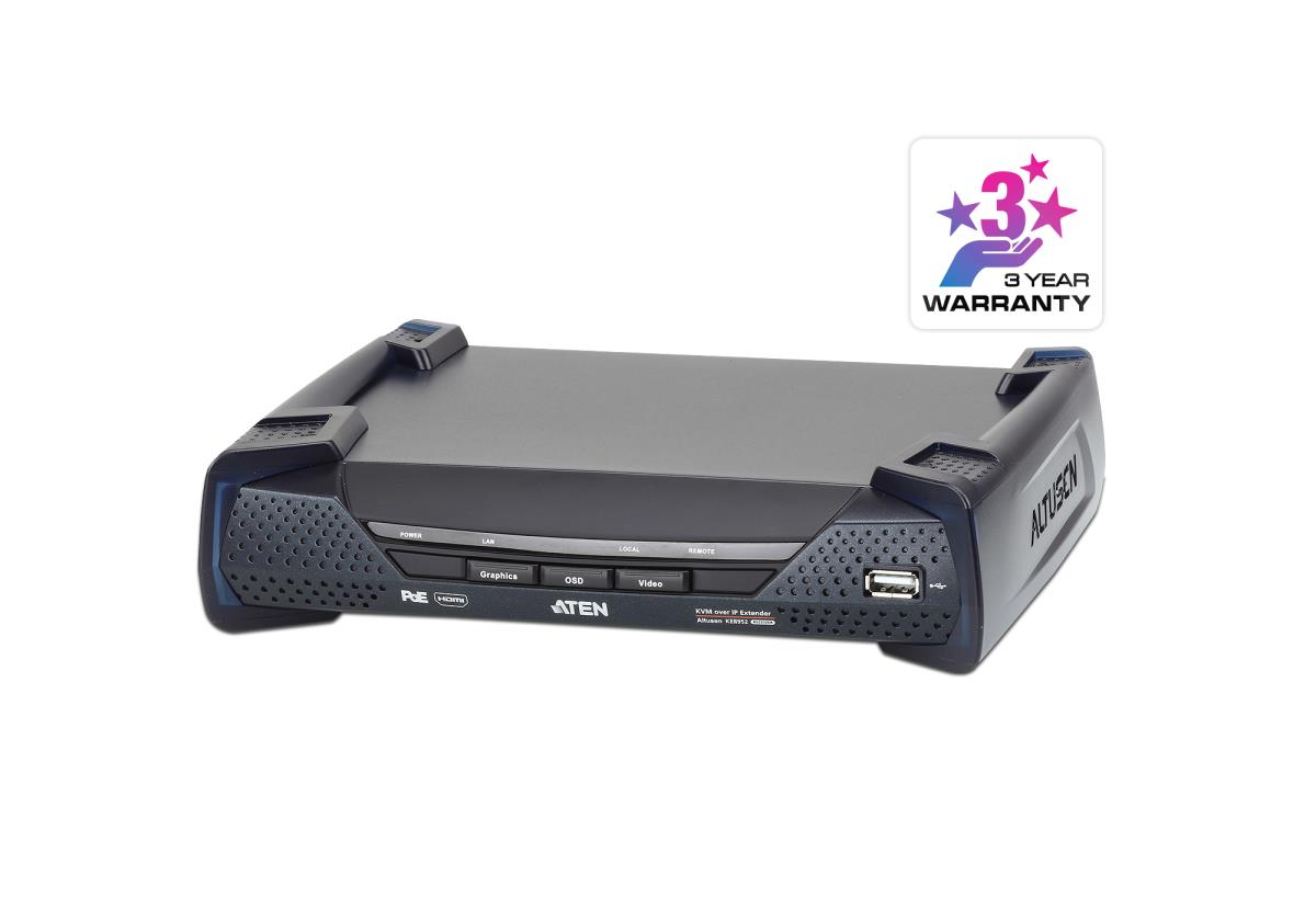IT KE8952R 4K HDMI KVM over IP Receiver, PoE thumbnail