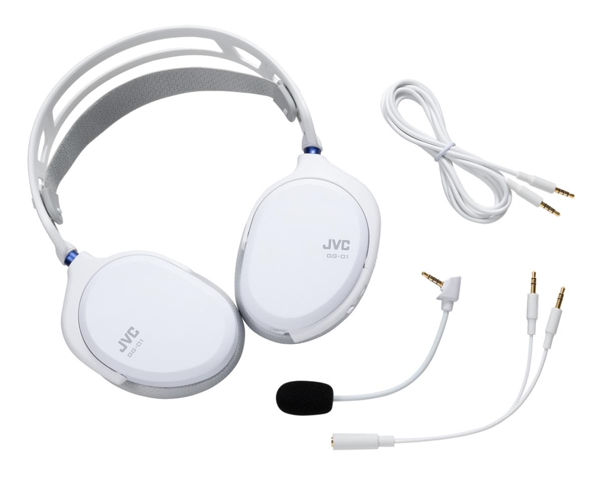 JVC GG-01HQ wired gaming headphones white thumbnail