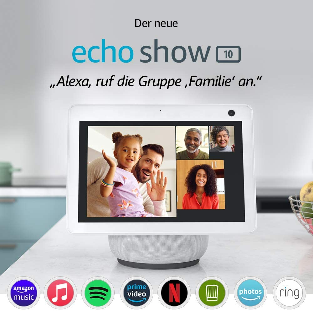 EU Product - Echo Show 10 White Smart Home Hub With Screen thumbnail