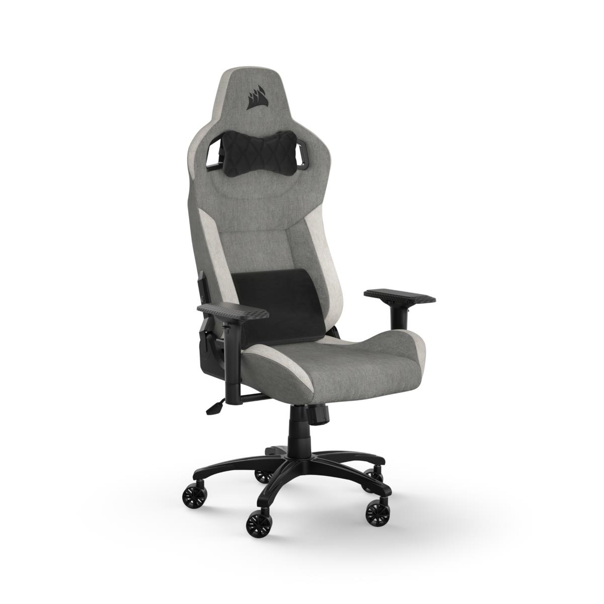 EU Product - T3 Rush Fabric Gaming Chair (2023) - Grey/white thumbnail