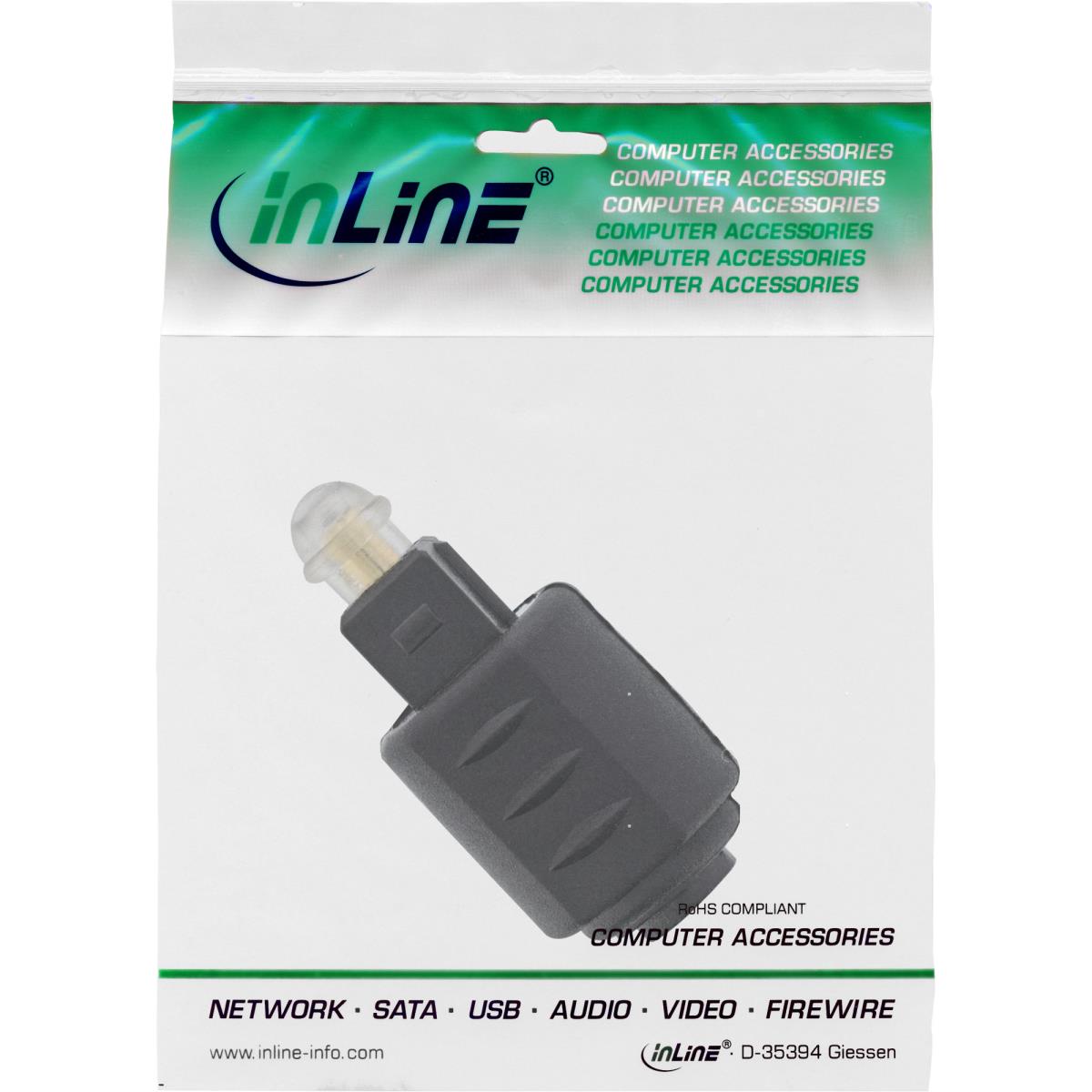 InLine Optical Audio Coupling 3.5mm female / Toslink male thumbnail