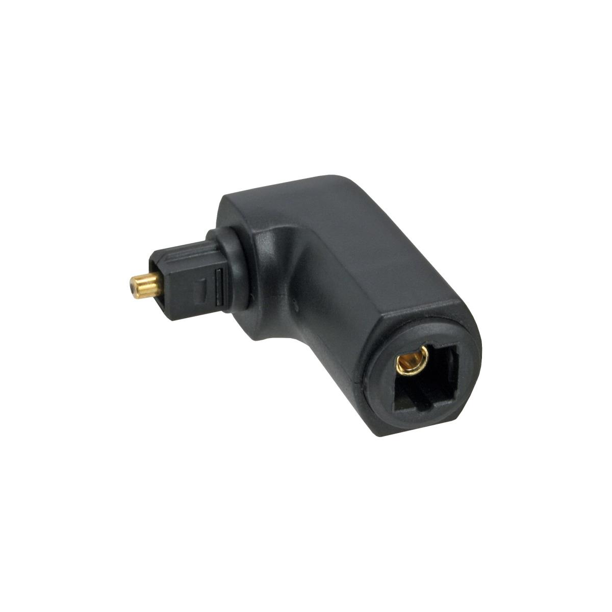 InLine Optical Audio Adapter Toslink male / female 90-� angled thumbnail