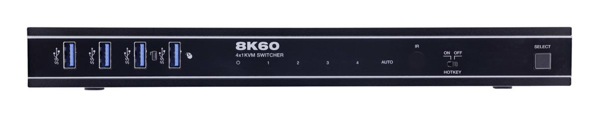 EU Product - - KVM Switch, 4-fach, HDMI, 8K@60Hz, USB 3.2, mit IR & RS-232 thumbnail