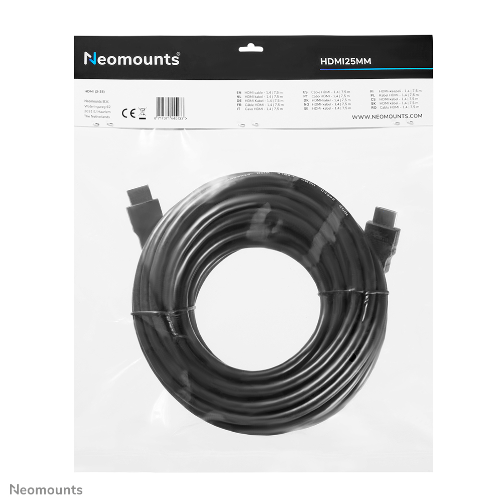 EU Product - HDMI-Kabel High Speed 7,5m schwarz thumbnail