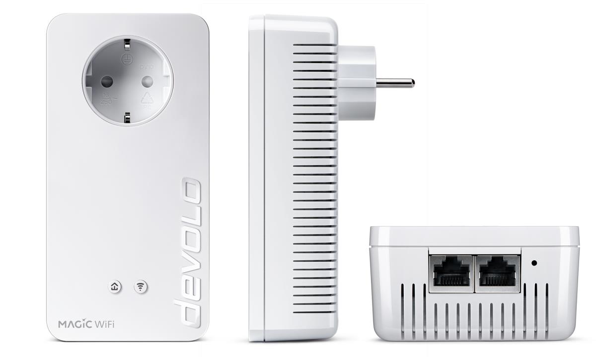 Devolo Magic 1 WiFi Starter Kit 1200 Mbit/s Ethernet LAN Wi-Fi White 2 pc(s) thumbnail