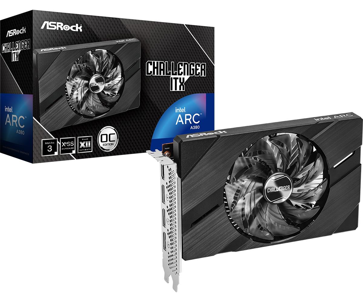 EU Product - Intel Arc A380 6GB AsRock Challenger ITX GDDR6 thumbnail