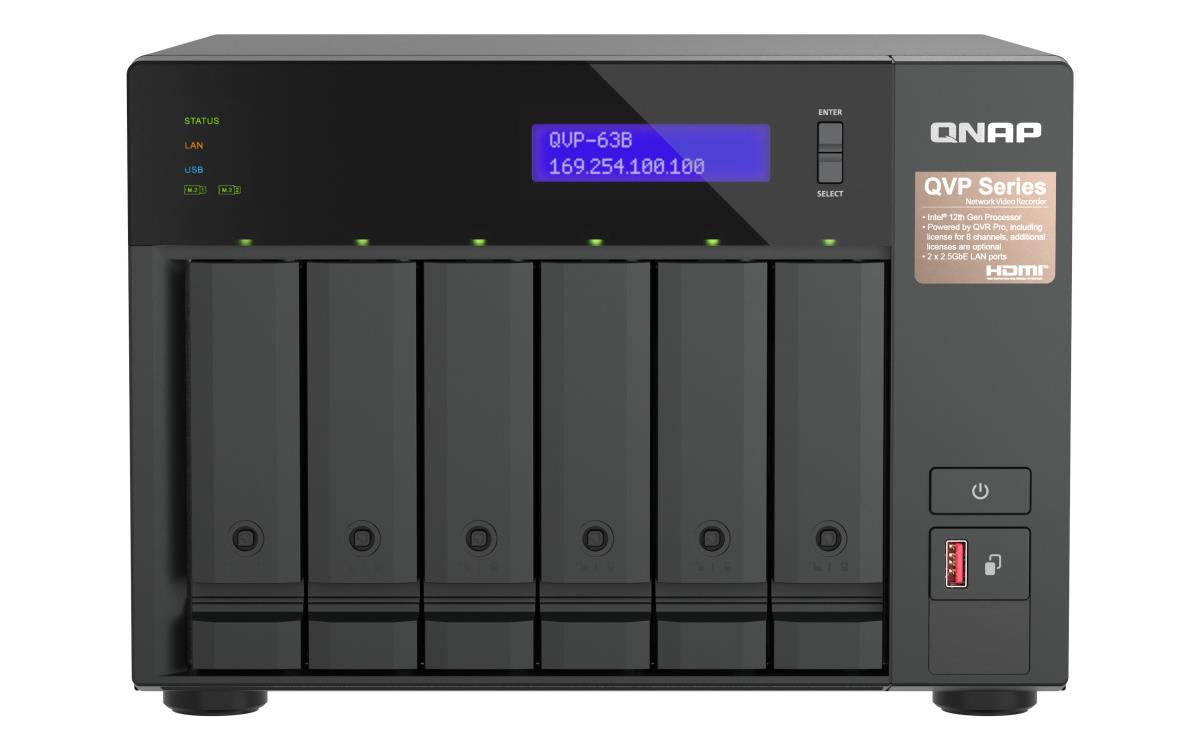 QVP-63B 8-CH 6 BAY NVR thumbnail