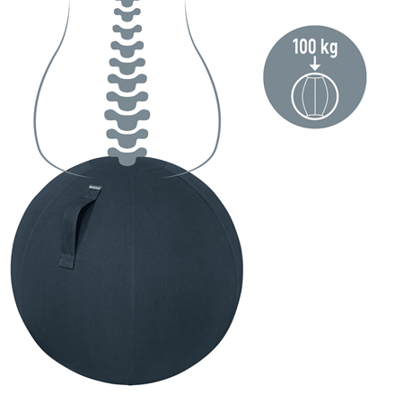 Ergo Cosy Sitting Ball Velvet Grey thumbnail