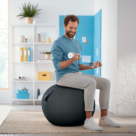Ergo Cosy Sitting Ball Velvet Grey thumbnail