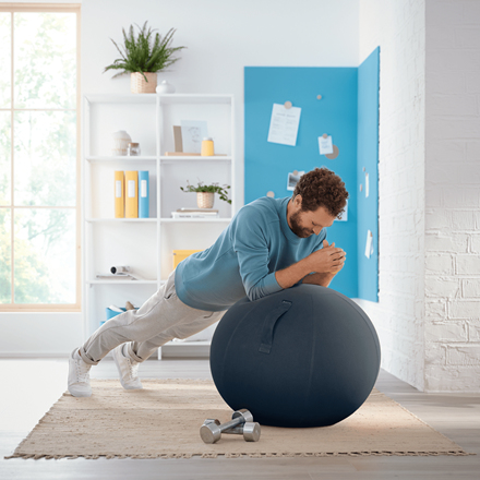 Ergo Cosy Sitting Ball Velvet Grey thumbnail
