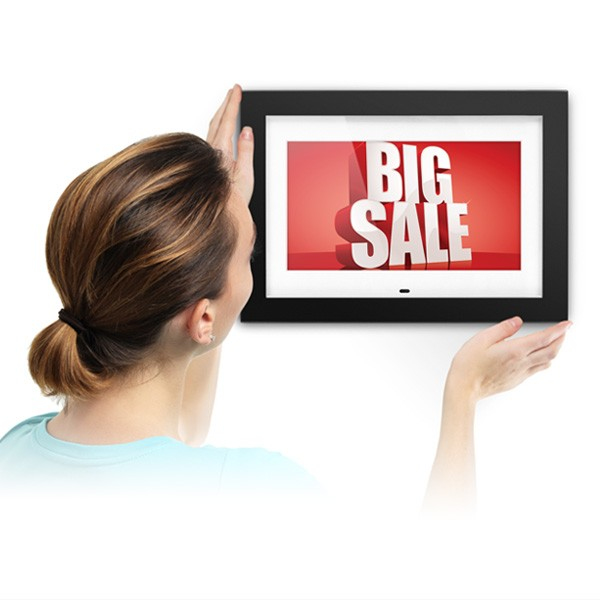 Aluratek ADMPF410T digital photo frame Black 25.4 cm (10