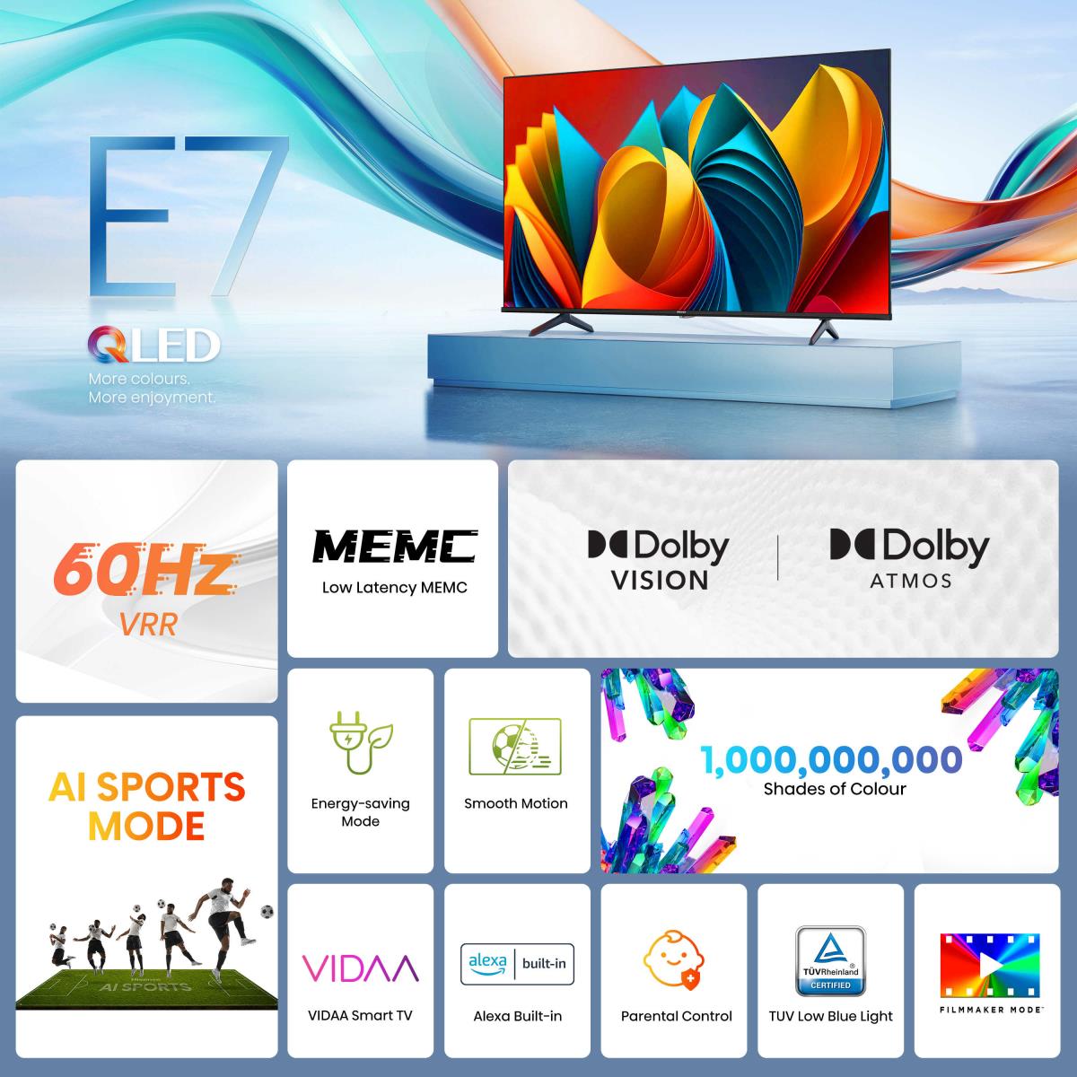 Hisense 55E7NQTUK thumbnail