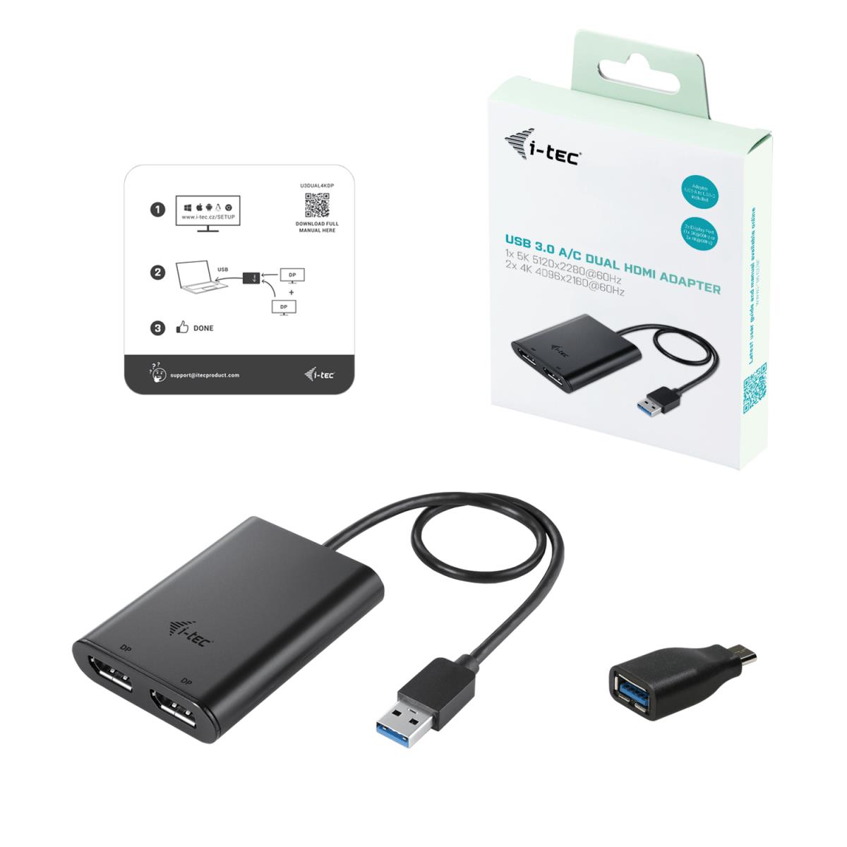 USB3.0 Dual 4k Dp Adapter thumbnail