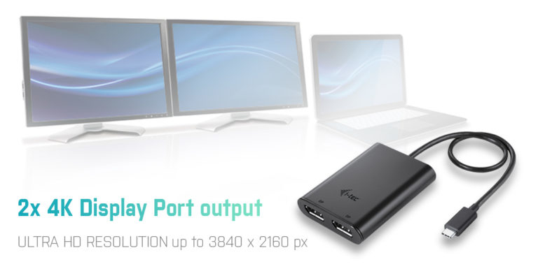 USB-C to Dual Display Port Ada C31DUAL4KDP thumbnail