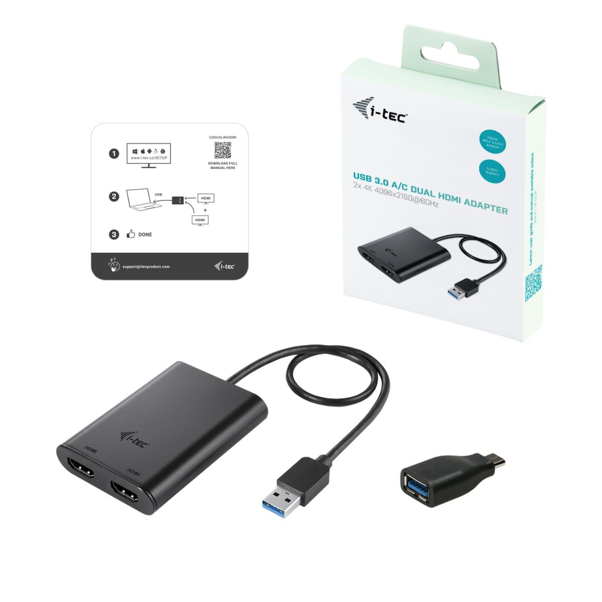 USB3.0 Dual 4k Hdmi Adaptor thumbnail