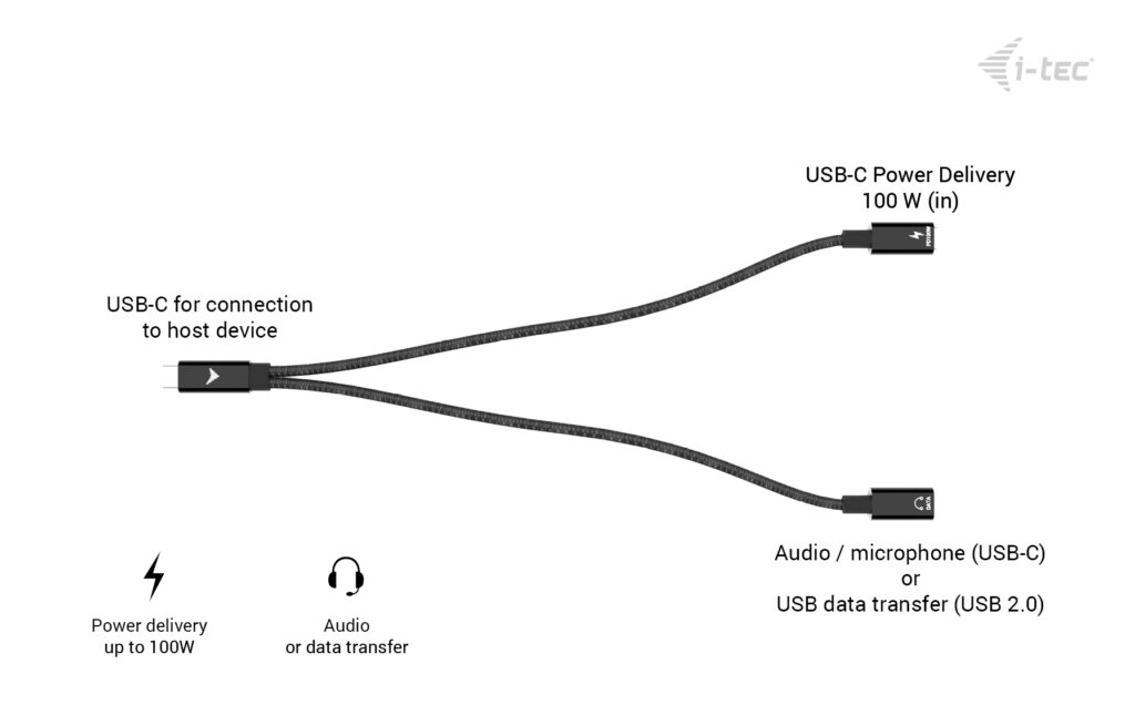 I-TEC USB-C SPLITTER AUDIO/DATA thumbnail