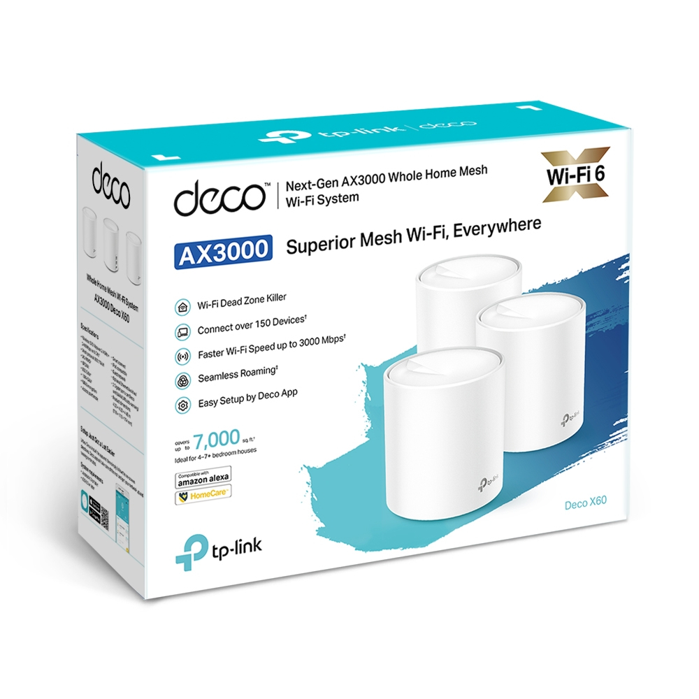 AX5400 WHOLE-HOME MESH WI-FI 6 3PK thumbnail