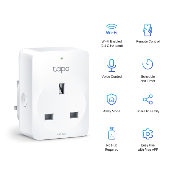 TAPO P100(1-pack) SMART WIFI SOCKET thumbnail