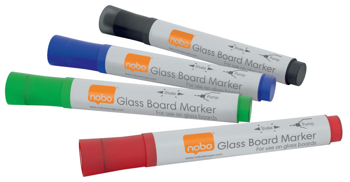 1905324 Glass Whiteboard Marker pens pack of 4 thumbnail
