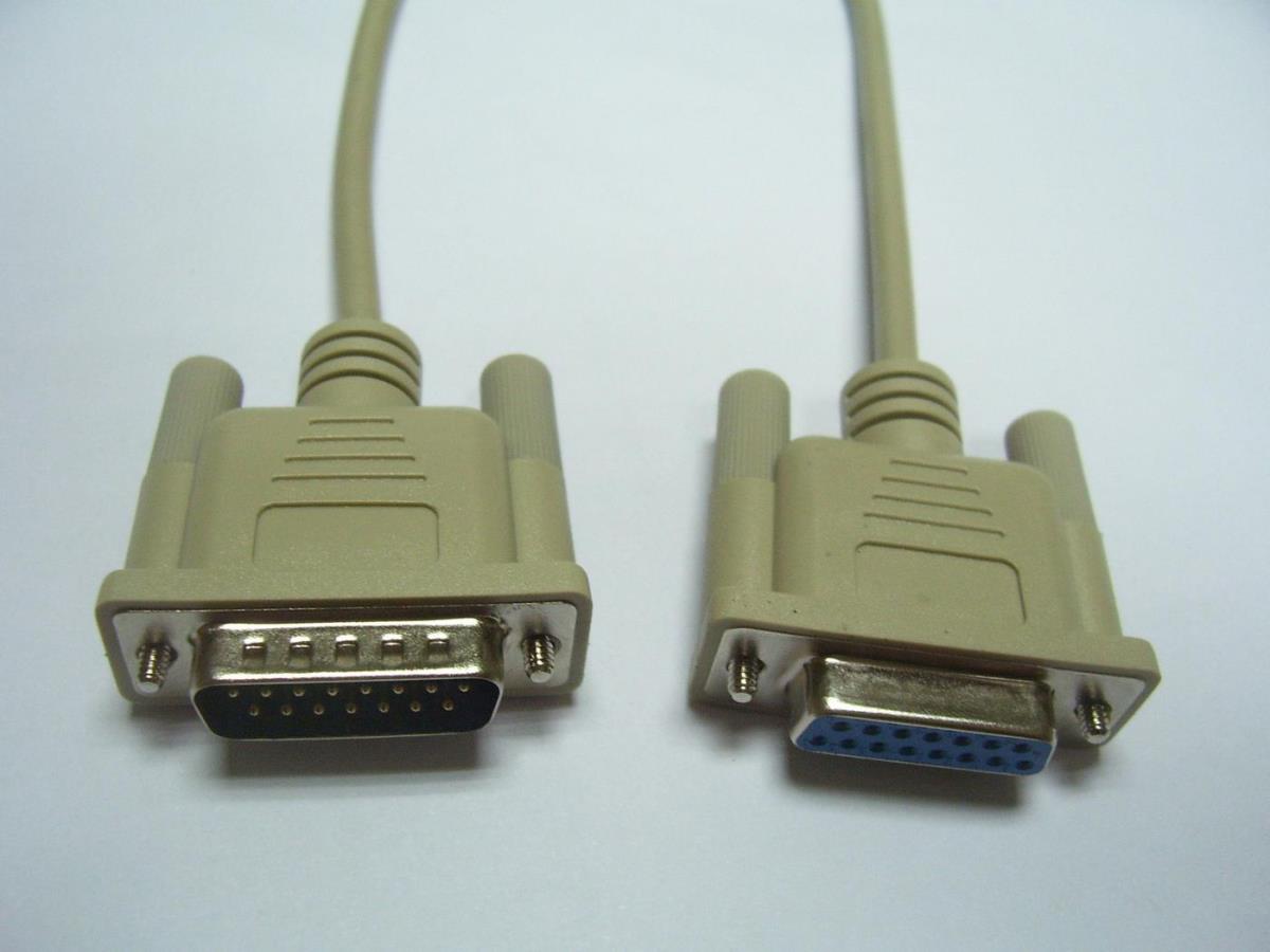 Dsub15-dsub15  2m M-f1:1wired. With ThuMB Screws thumbnail