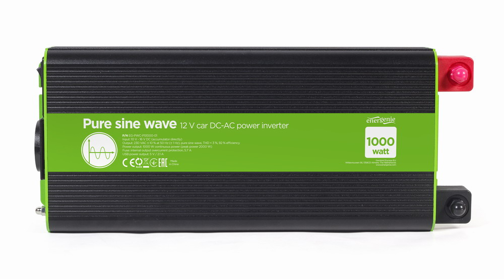 Gembird Przetwornica 12V/230V 1000W/2000W czysty sinus thumbnail