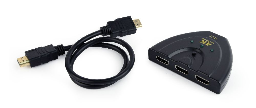 Gembird DSW-HDMI-35 interface hub Black thumbnail