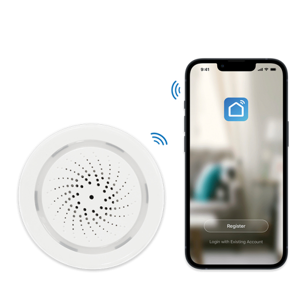 LogiLink Smart Home Wi-Fi security alarm system White thumbnail