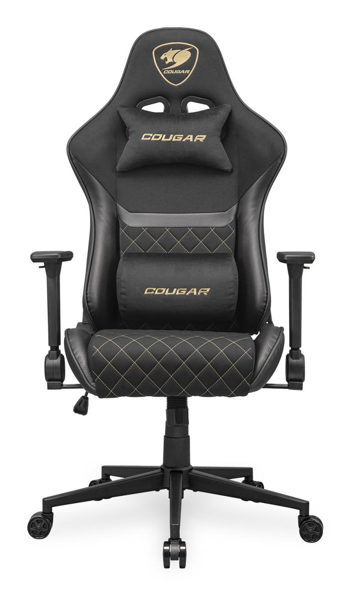 EU Product - Gaming-Stuhl Armor One V2 Gold F, PVC/Stoff, Schwarz thumbnail
