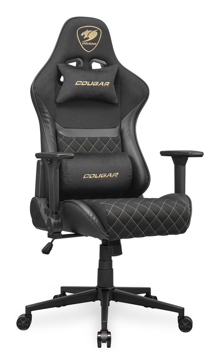 EU Product - Gaming-Stuhl Armor One V2 Gold F, PVC/Stoff, Schwarz thumbnail