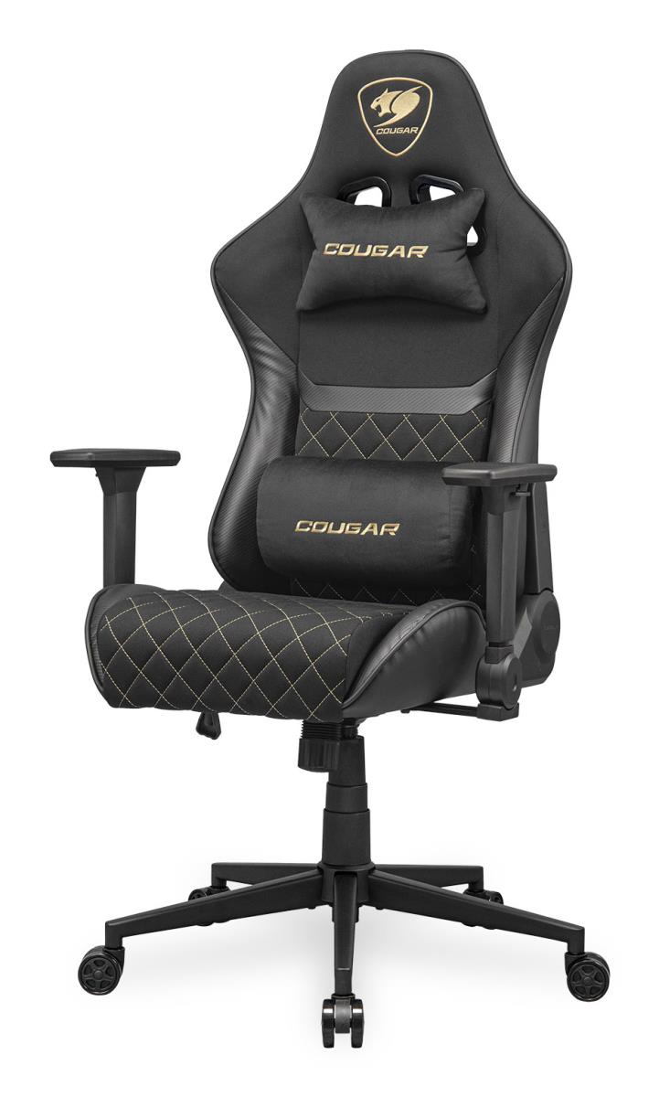 EU Product - Gaming-Stuhl Armor One V2 Gold F, PVC/Stoff, Schwarz thumbnail